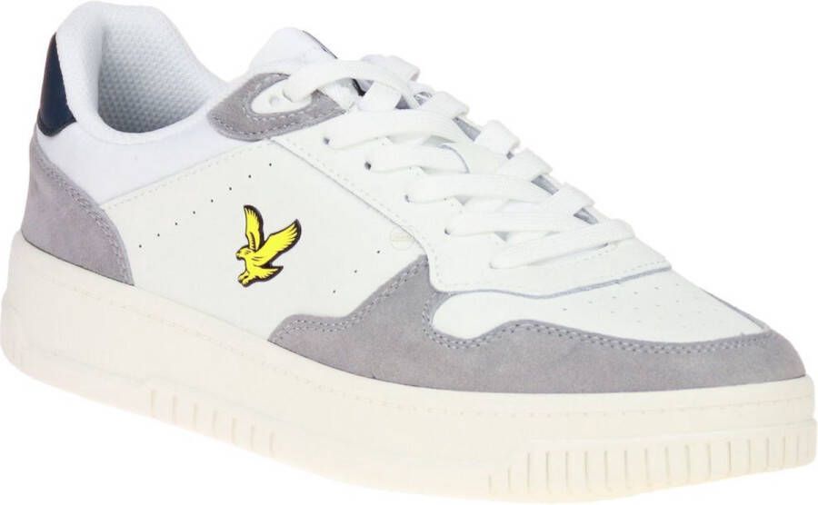 Lyle & Scott Witte Leren Sneakers White Heren