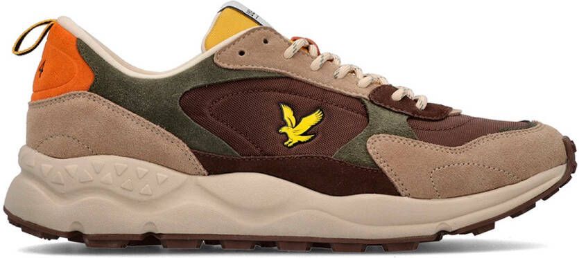Lyle & Scott Bruine Sneakers Girvan Model Brown Heren
