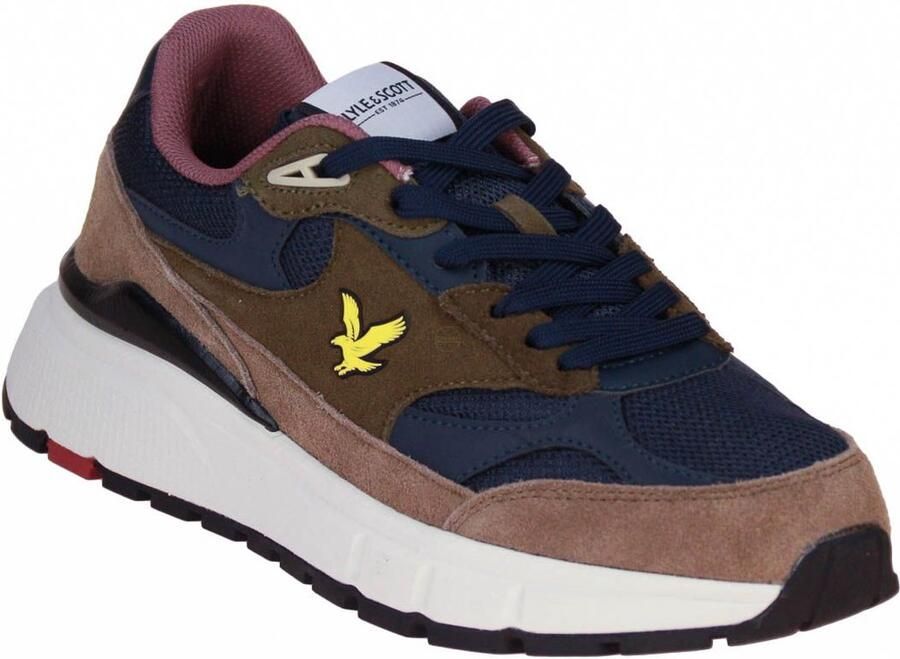 Lyle & Scott Runner 01 Kaki-Blauw Sneaker