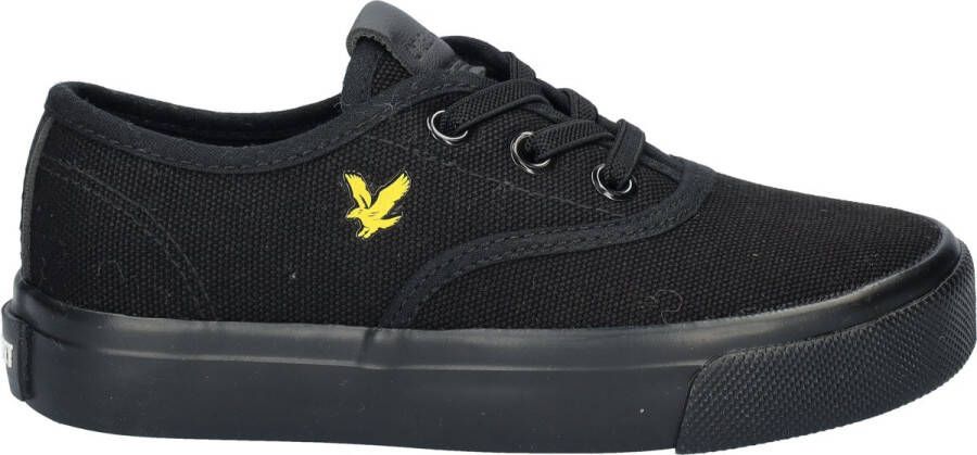 Lyle & Scott Wick Kids Zwart Jongens Textiel Logo 31 Sneakers