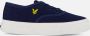 Lyle & Scott Wick Sneakers blauw Canvas - Thumbnail 1