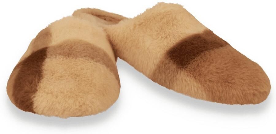 Macarena Dames Pantoffel Ruit Beige