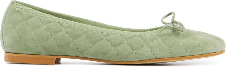 Mace Ballerina's Dames Damesschoenen Suède M1106 Groen - Schoenen.nl
