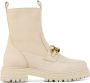 Mace Vrouwen Nubuck Enkellaarsjes Laarzen Damesschoenen P7278ASS Beige - Thumbnail 1