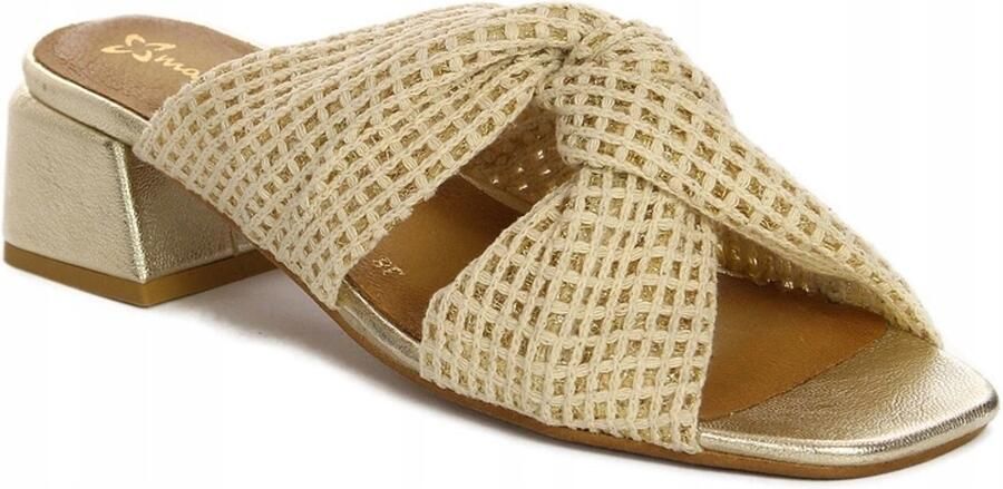 Maciejka Dames Slippers Goud Beige Leer 06955-25 00