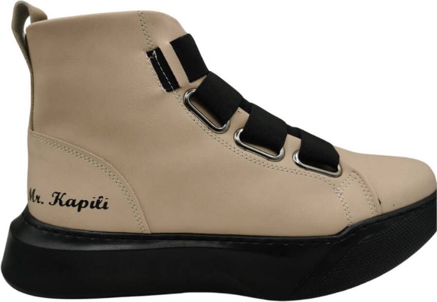 MadamPaola -Heren Sneakers-Hoge zool-schoen met ronde zool-winterschoenen heren-winterschoenen heren-winter schoenen dames-winter schoenen heren-winter schoenen-heren winter schoenen-warm schoenen-schoenen boots-schoen-schoenen-Kleur crème
