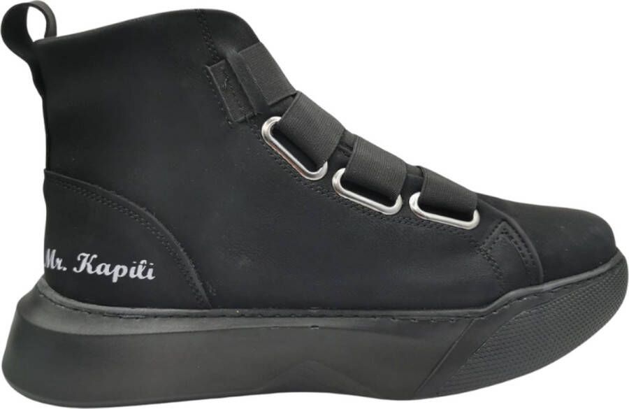 MadamPaola - Sneakers-Hoge zool-schoen met ronde zool-winterschoenen heren-winterschoenen heren-winter schoenen s-winter schoenen heren-winter schoenen- winter schoenen-warm schoenen-schoenen boots-schoen-schoenen-Kleur zwart