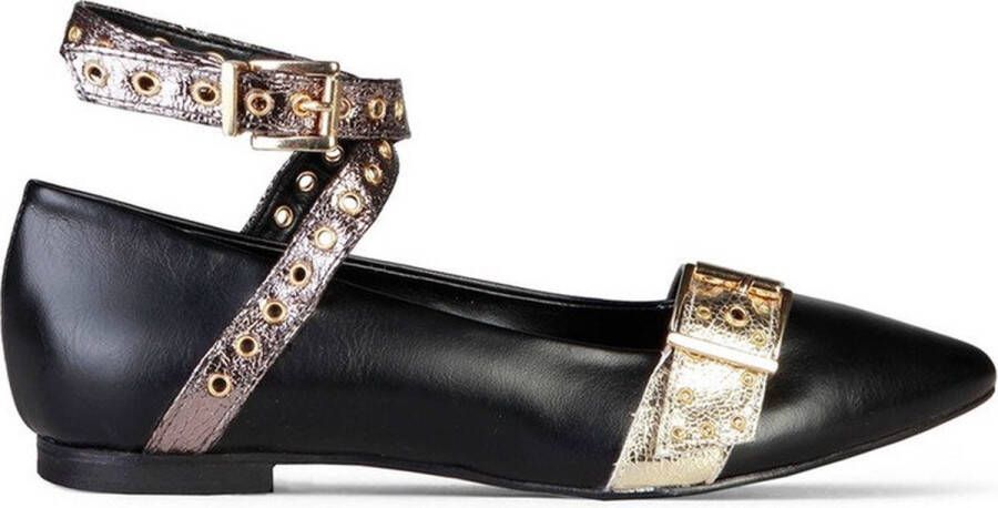 Made in Italia Schoenen Ballerina's ANTONELLA-NERO-MELANZ-BRONZO Dames zwart donkerrood