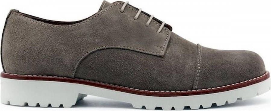 Made in Italia Luxe Suède Ronde Neus Veterschoenen Brown Dames