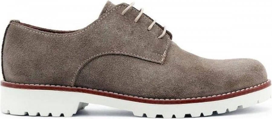 Made in Italia Dames Suède Veterschoenen Lente Zomer Brown Dames