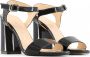 Made in Italia Dames Enkelband Sandalen Black Dames - Thumbnail 1