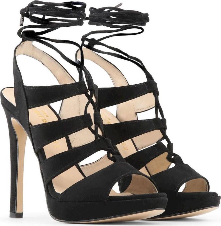 Made in Italia Verstelbare Gespsandalen Gemaakt in Italië Black Dames