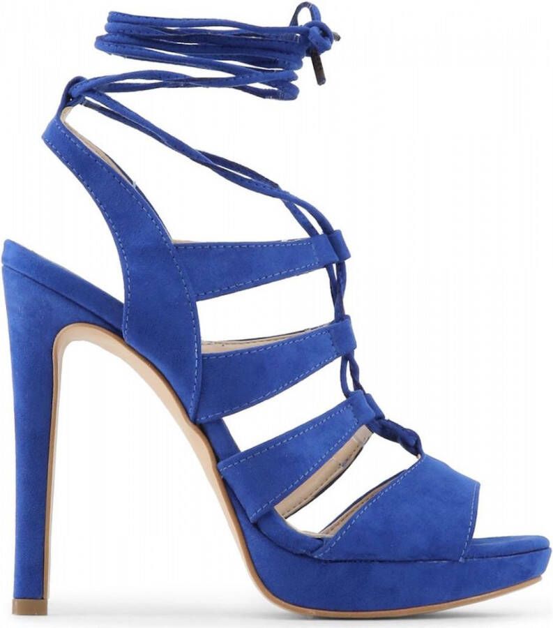 Made in Italia Hoge Hak Sandalen met Verstelbare Gesp Blue Dames