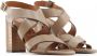 Made in Italia Stijlvolle leren sandalen met verstelbare gesp Brown Dames - Thumbnail 1