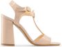 Made in Italia Verstelbare enkelband hak sandalen Brown Dames - Thumbnail 6