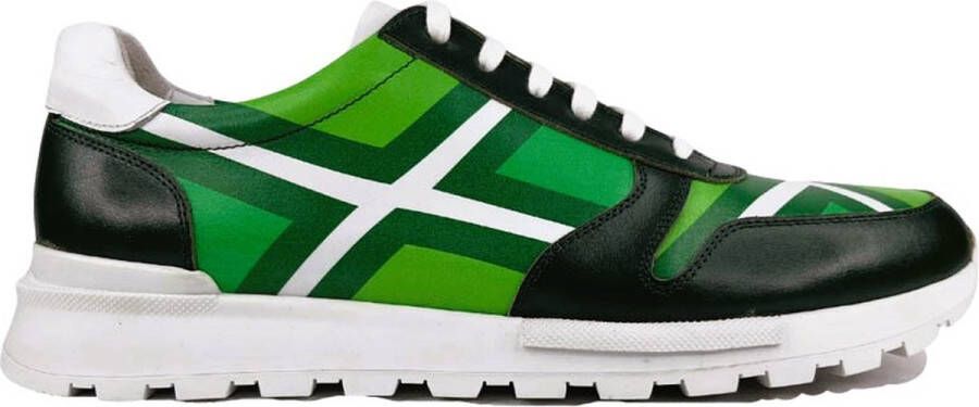 Maglieriapelle Ferro Shoes Achterhoek Sneaker Zwart Echt leder Handgemaakt