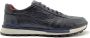 Maglieriapelle Ferro Shoes Heren Sneakers LOGAN Donkerblauw Echt leder - Thumbnail 1