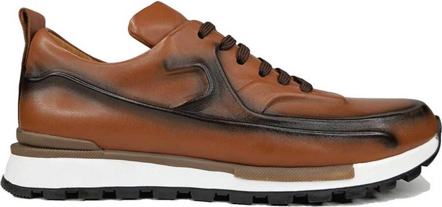 Maglieriapelle Ferro Shoes Smart Casual Sneaker ELLIOT Camel Echt leder Handgemaakt