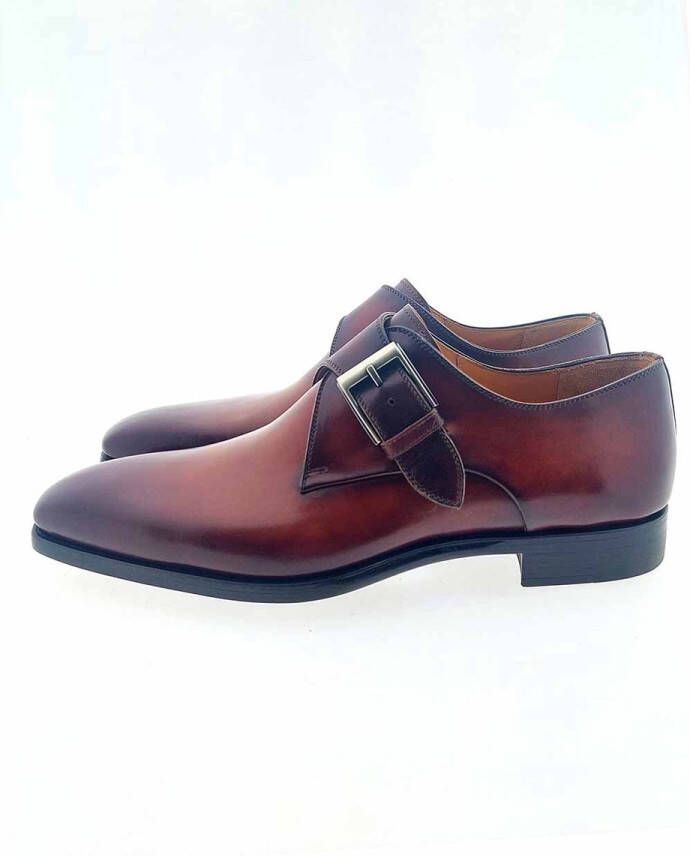 Magnanni 23040 gesp schoenen middelbruin 40