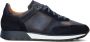 MAGNANNI Lage Sneakers Heren Combi Runner Maat: 43 Materiaal: Leer Kleur: Blauw - Thumbnail 1
