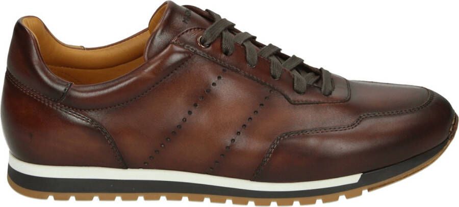 Magnanni 24445~~~~~~~~~~~~~~~~~~~~~~~~~ Vrije tijdsschoenenHeren veterschoenHeren sneakersCasual Cognac