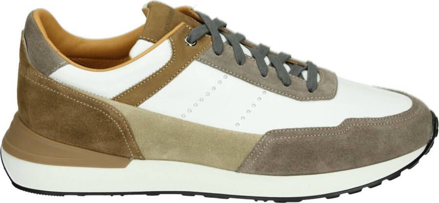 Magnanni 24454~BRAVO~~~~~~~~~~~~~~~~~~~ Lage sneakersVrije tijdsschoenenHeren sneakers Wit beige