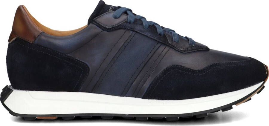 MAGNANNI Lage Sneakers Heren 25620 Maat: 43 Materiaal: Leer Kleur: Blauw