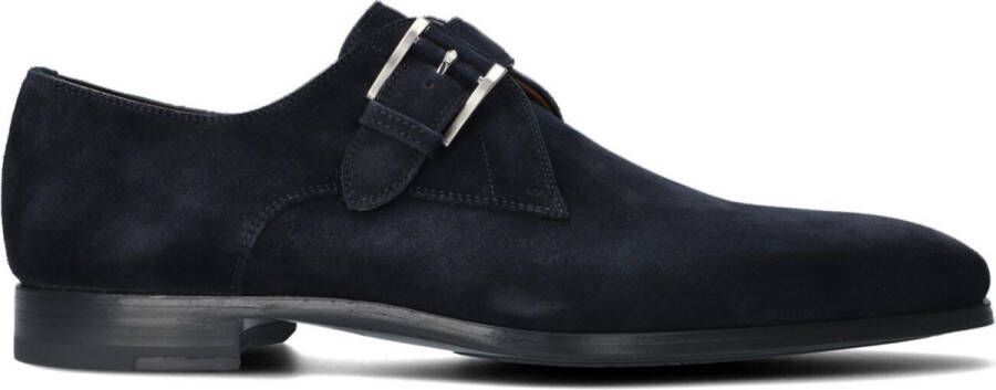 Magnanni Instappers Heren Gespschoenen Herenschoenen Suède 16618 Blauw combi