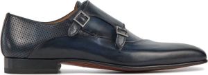 Magnanni Instappers Gespschoenen Leer 24579 Blauw