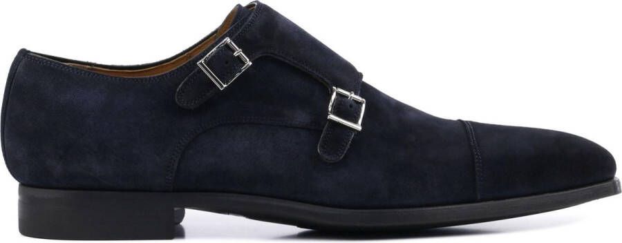 Magnanni Instappers Heren Gespschoenen Herenschoenen Blauw combi - Schoenen.nl