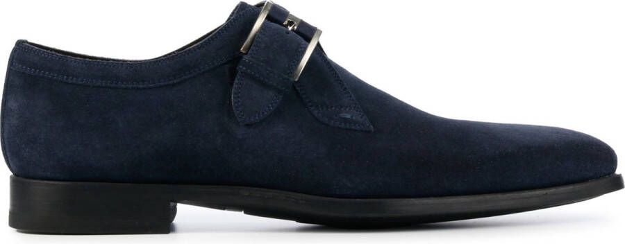 MAGNANNI Nette Schoenen Heren Sue Enkele Gesp Instap Rz Maat: 40 Materiaal: Suède Kleur: Blauw - Foto 4