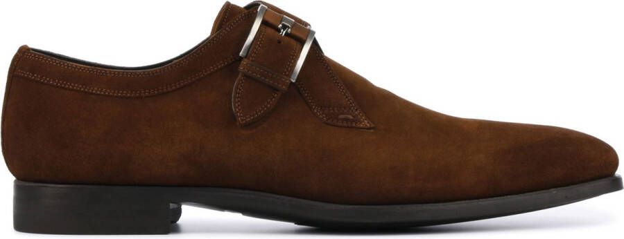 Magnanni Instappers Heren Gespschoenen Herenschoenen Suède 16618 Cognac combi