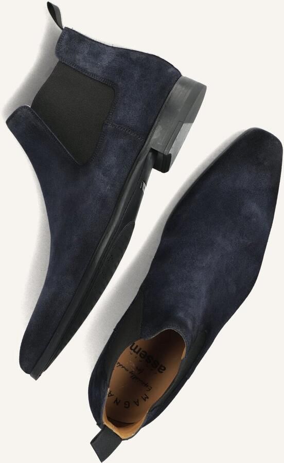 Magnanni Chelsea boots Heren Boots Laarzen Herenschoenen Suède 20109 Blauw combi - Foto 3