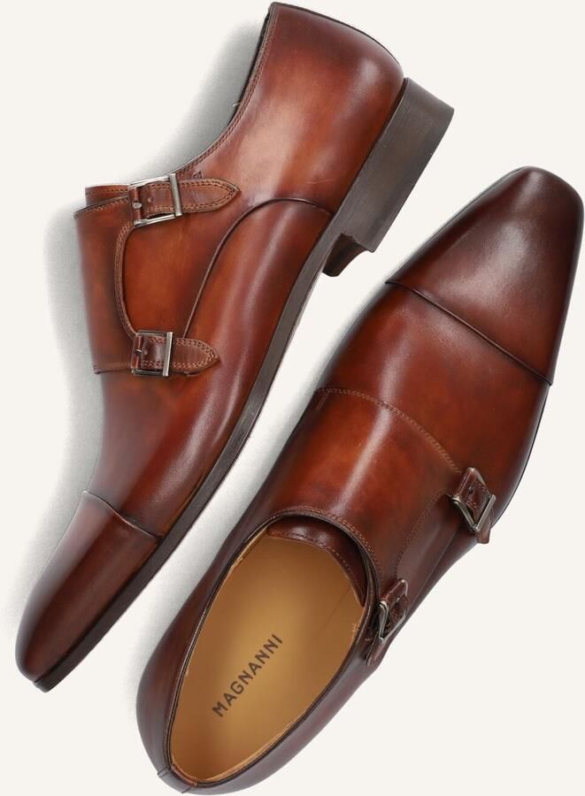 MAGNANNI Nette Schoenen Heren 23808 Maat: 48 Materiaal: Leer Kleur: Cognac - Foto 2