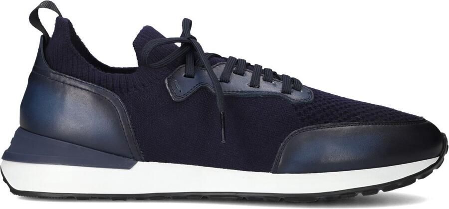 MAGNANNI Lage Sneakers Heren 26069 Maat: 45 Materiaal: Leer Kleur: Blauw