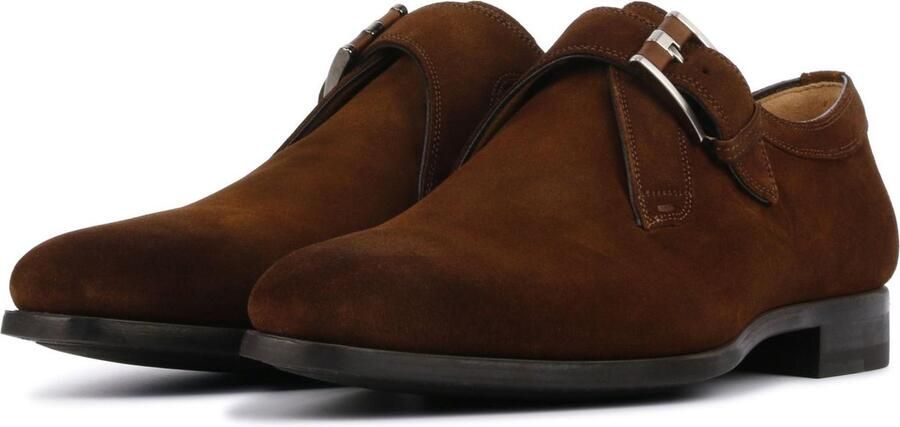 Magnanni Instappers Heren Gespschoenen Herenschoenen Suède 16618 Cognac combi - Foto 6