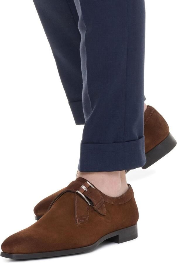 Magnanni Instappers Heren Gespschoenen Herenschoenen Suède 16618 Cognac combi - Foto 3