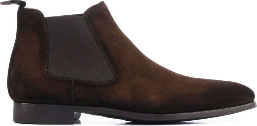 Magnanni Chelsea boots Heren Boots Laarzen Herenschoenen Suède 20109 Bruin