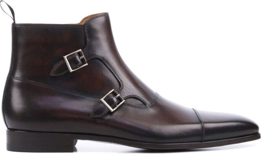 Magnanni Enkellaarzen Heren Boots Laarzen Herenschoenen Leer 20119 led  Bruin - Schoenen.nl