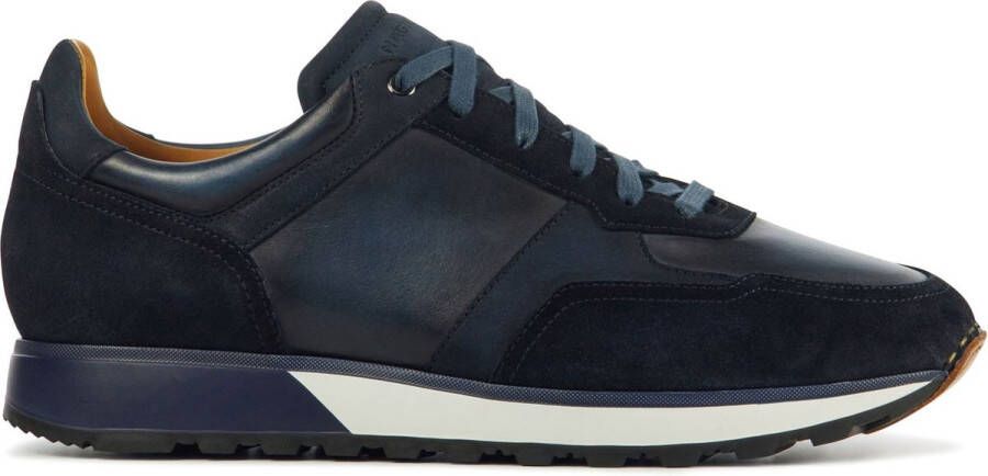 Magnanni Sneakers Heren Lage sneakers Herenschoenen Leer 23933 Blauw