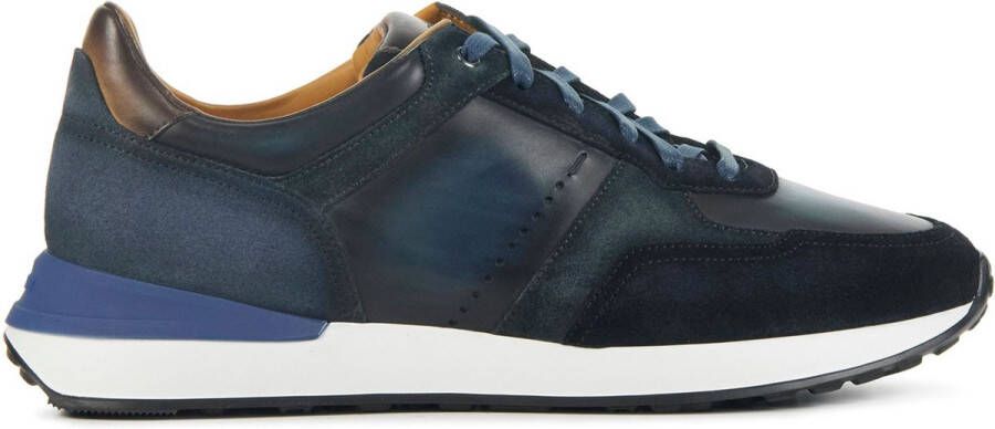 MAGNANNI Lage Sneakers Heren Sona Ii Maat: 42 5 Materiaal: Suède Kleur: Blauw