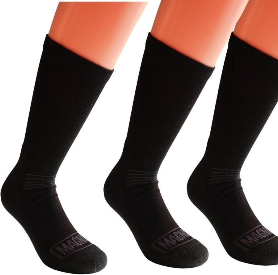 Magnum Merino MX5 Socks 3-Pack Zwart