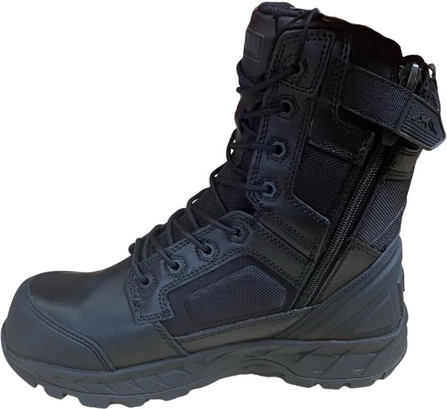 Magnum uniformschoenen heren -Spider Exo 8.0 Ct Cp Sidezip Waterproof Zwart