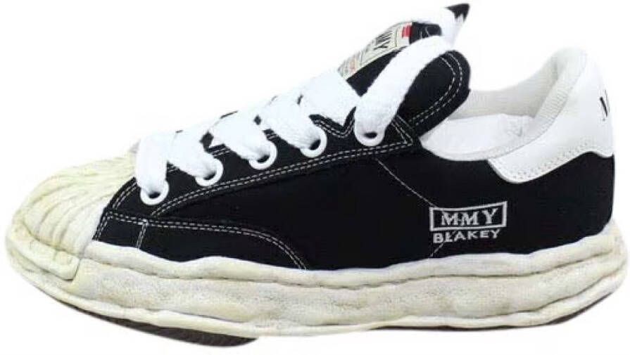 Maison Mihara Yasuhiro Canvas Low Distressed Midsole 'Black White'
