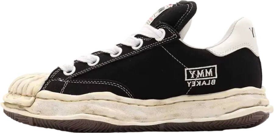 Maison Mihara Yasuhiro Canvas Low Distressed Midsole 'Black White'