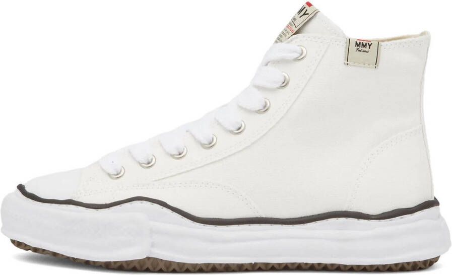 Mihara Yasuhiro Witte Canvas High-Top Sneakers Peterson 23 White Dames