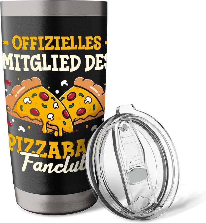 Maken pizzabakker pizzabak fanclub dubbelwandige thermobeker