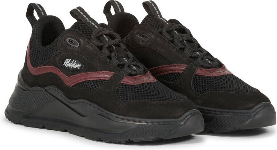 Malelions Men Mesh Runner Lage sneakers Leren Sneaker Heren Zwart - Foto 3