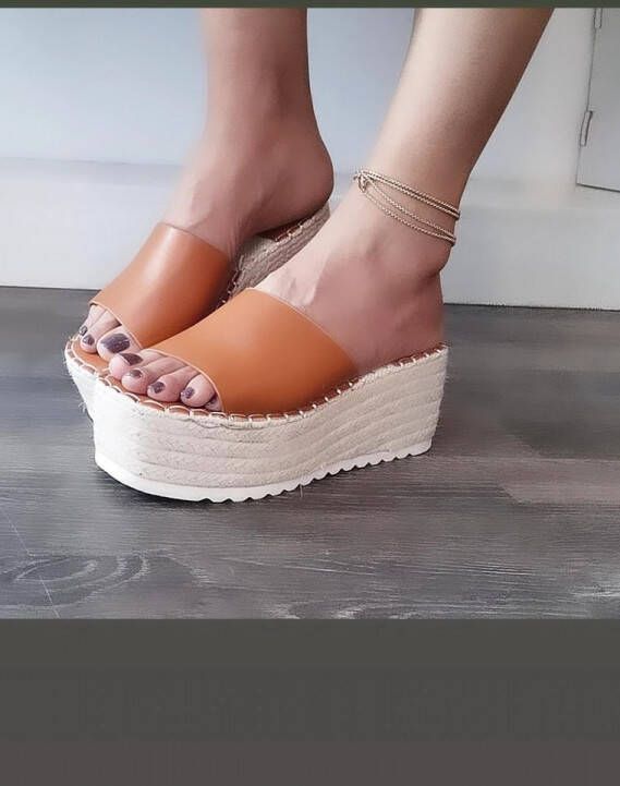 Digo Dames Sandalen met Platform en Gelzool Camel Suède Comfort & Stijl Made in Spain - Foto 2