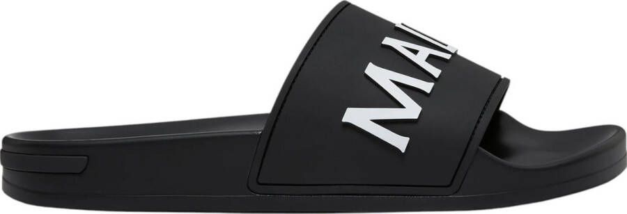Mallet London Zwarte Logo Slide met Modern Ontwerp Black Heren